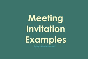 50 Short And Professional Sample Meeting Invitation Message / Email ...
