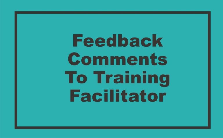 [2023] Samples Of Positive Training Feedback Comments