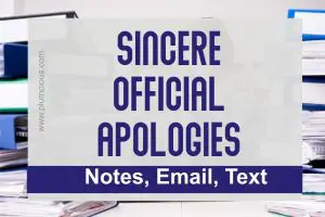 60 Samples Of Professional Apology Message, Note, Email