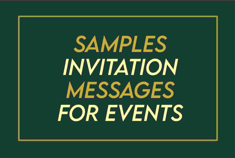 40 Formal Invitation Message For Event Sample