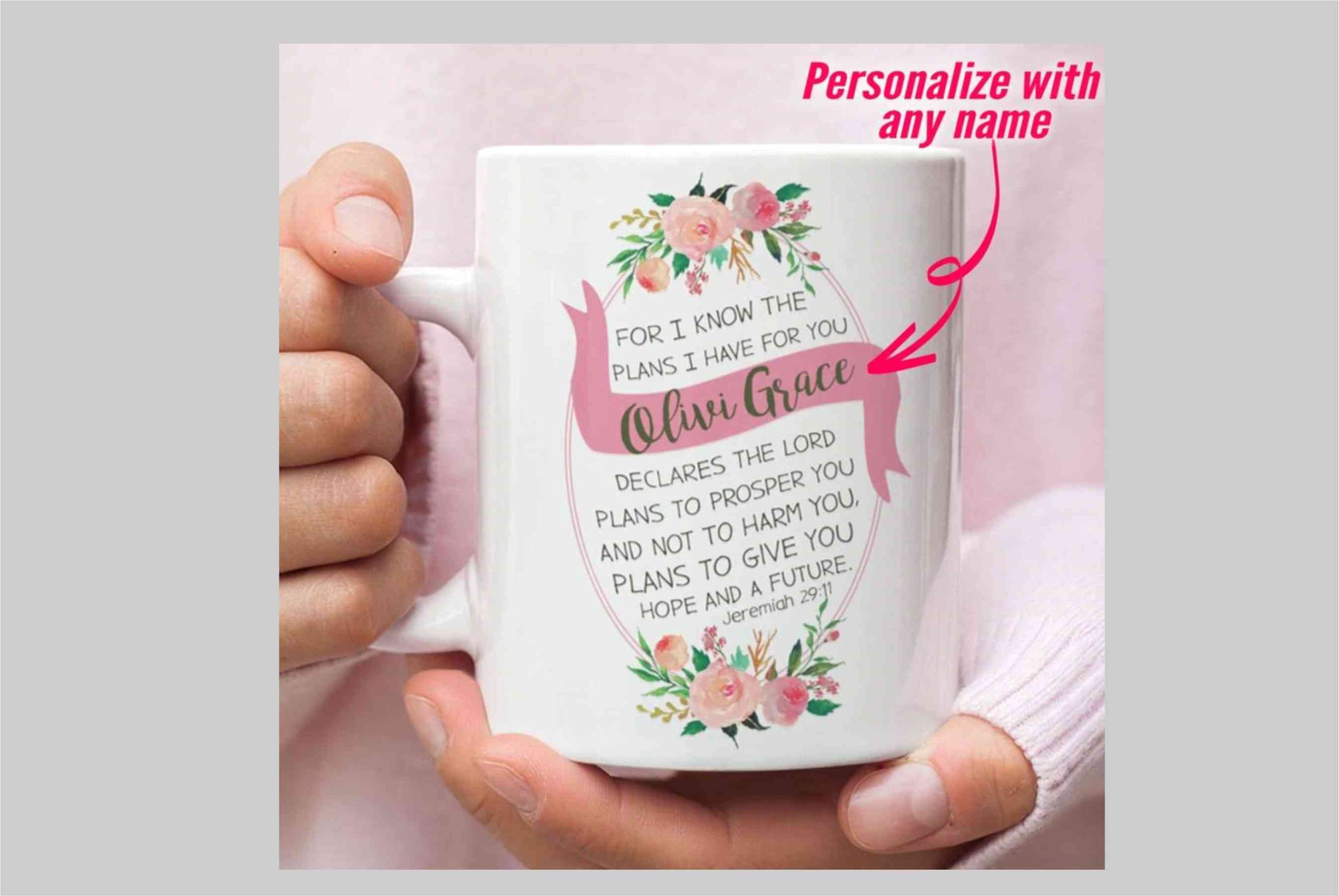 Jeremiah 29:11 Personalized Mug