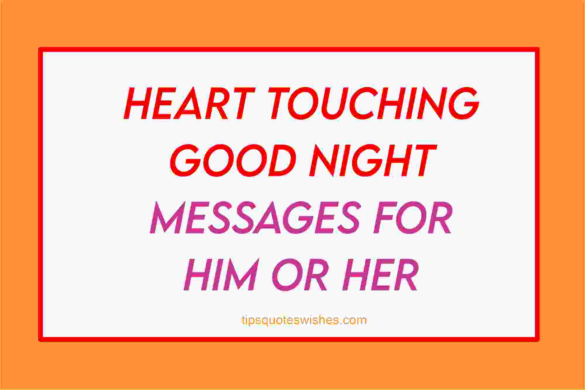 Heart Touching Good Night Text For Her