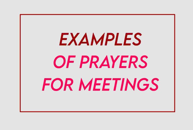 [2024] Sample Prayers For Meetings, Activity, Leadership, Business