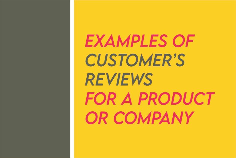 [2023] Satisfied Customer Reviews Examples