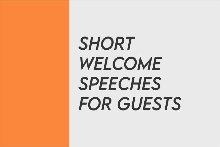 [2024] Examples Of Short Welcome Speech For Guest