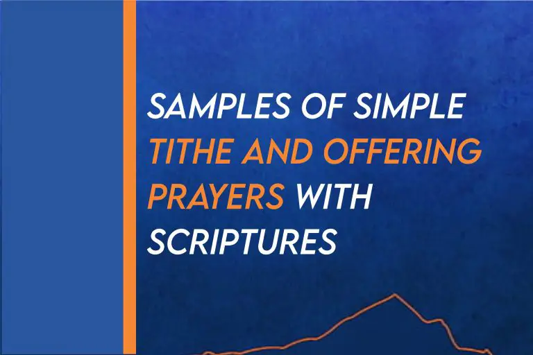 30+ Short Samples Of Simple Offering Prayer and Scriptures To Use In Church