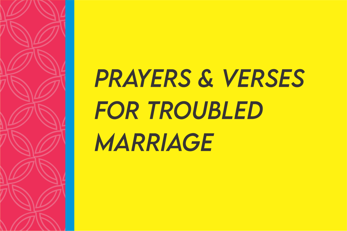 scriptures for a troubled marriage